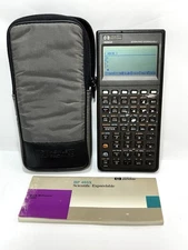 Hewlett Packard HP 48S Graphing Calculator w/Manual + Case (Tested Working!)