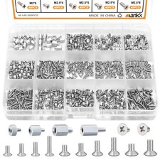 500PCS M.2 SSD Screw Kit M.2 SSD Mounting Screws Motherboard Standoffs M.2 M2.5