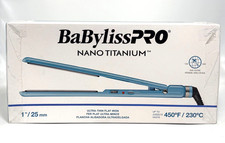 BabylissPRO Nano Titanium Ultra-Thin Hair Straightener - 1" / 25mm NEW See Box 