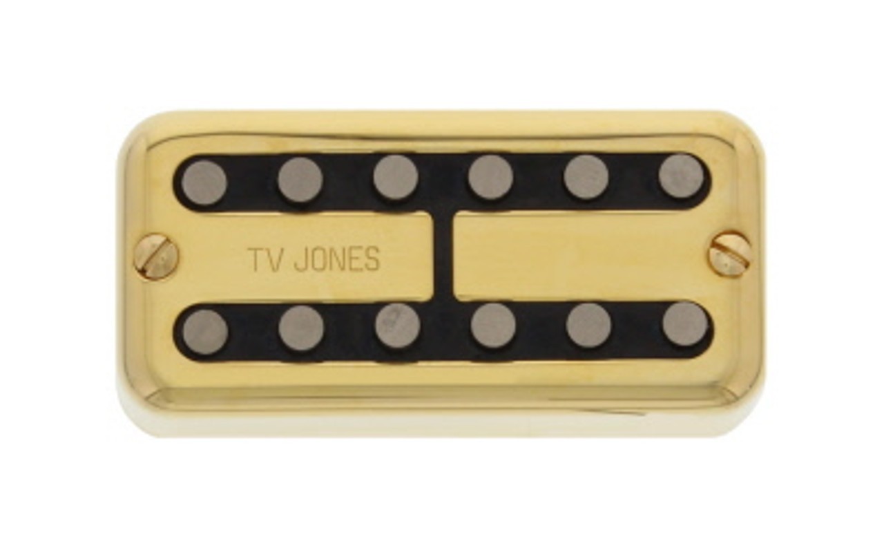 TV Jones Magna Tron Neck Electric Guitar Pickup - Universal Mount Gold 26390₽