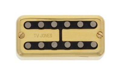 TV Jones Magna Tron Neck Electric Guitar Pickup - Universal Mount, Gold