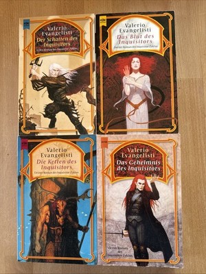 4x Valerio Evangelisti, Heyne Fantasy, Inquisitor Zyklus, Schatten Blut Ketten