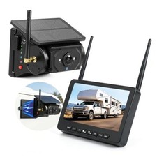 Solar Magnetic Backup Camera 7" 1080P for RV Trailer Truck - Monitor Version
