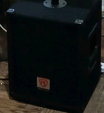 Rockville SBG1128 12" 600 Watt Passive Pro DJ Subwoofer, MDF Cabinet/Pole Mount