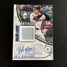 2025 Topps Update Kyle Manzardo Auto #37/50 Major League Material Patch Relic SP