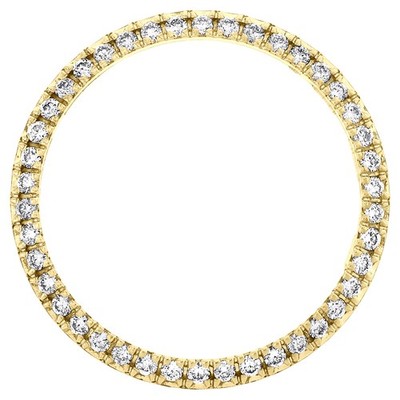 Custom U-Cut Bead Set Diamond Bezel For Rolex DateJust Midsize 31mm 0.91 CT