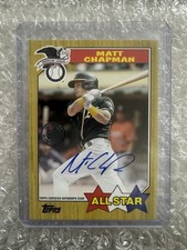 2022 topps Matt Chapman Auto 1987 Topps All Star baseball