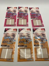 [6Pack] Daiso Japan Double Eyelid Tape 144pcs Slim and 106pcs Regular