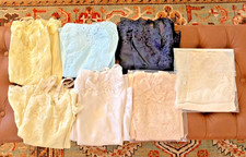 Lot of 7 Vintage 1960s Full Slips 1 From 1980 , Size 38, Variety of Colors