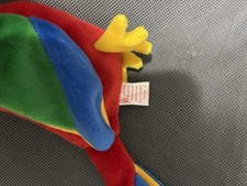 Ty Beanie Baby Jabber Parrot Plush with Heart Tag Retired 1997