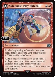 Sidequest: Play Blitzball (158) Uncommon Foil - Final Fantasy - Magic: The Gathering
