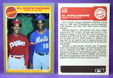 Dwight Gooden & Juan Samuel 1985 Fleer Super Star Special NL Rookie Phenoms #634