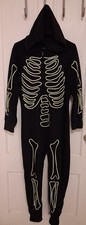 Hyde and Eek Women Glow-In-The-Dark Skeleton Halloween Suit Costume Size Medium