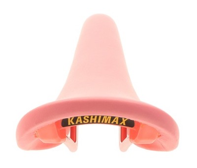 Kashimax Aero AX-4A Padded Saddle Steel Rails Pink Leather