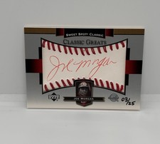 2003 Upper Deck Sweet Spot HOF Joe Morgan Auto RED INK SP /25 CLEAN AUTO REDS