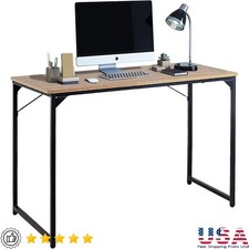 Sturdy Computer Desk Gaming Table Home Office Writing Study Desk Metal Frame New