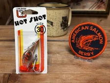 Vintage Luhr Jensen Pre Rapala Hot Shot 30 Color #851 Steelhead Fishing Lure