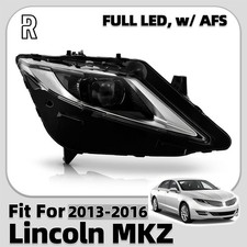 Full LED Headlight Assy W/AFS For 2013-2016 Lincoln MKZ Right Passenger Side