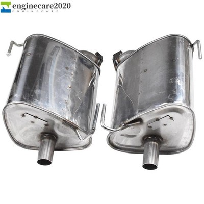 Pair Stainless Steel Exhaust Rear Muffler fits 2009-2013 Subaru Forester 2.5L