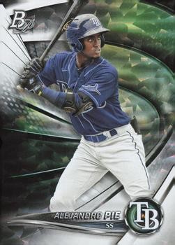 Alejandro Pie 2022 Bowman Platinum #TOP-79 Ice Foilboard Tampa Bay Rays