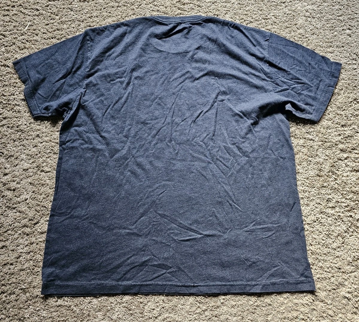 Into the AM Solid Navy Blue Basic Tee T-Shirt Men… - image 5