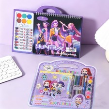 Demon Music Hunter Drawing Coloring Kit KPOP Paint Markers Painting Gift for Kid