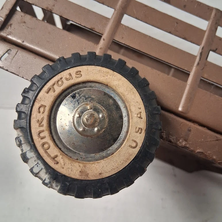 VINTAGE classic 1959 Tonka Bronze Step Side Pickup No. 02 ALL ORIG PARTS / PAINT - Image 4 of 4