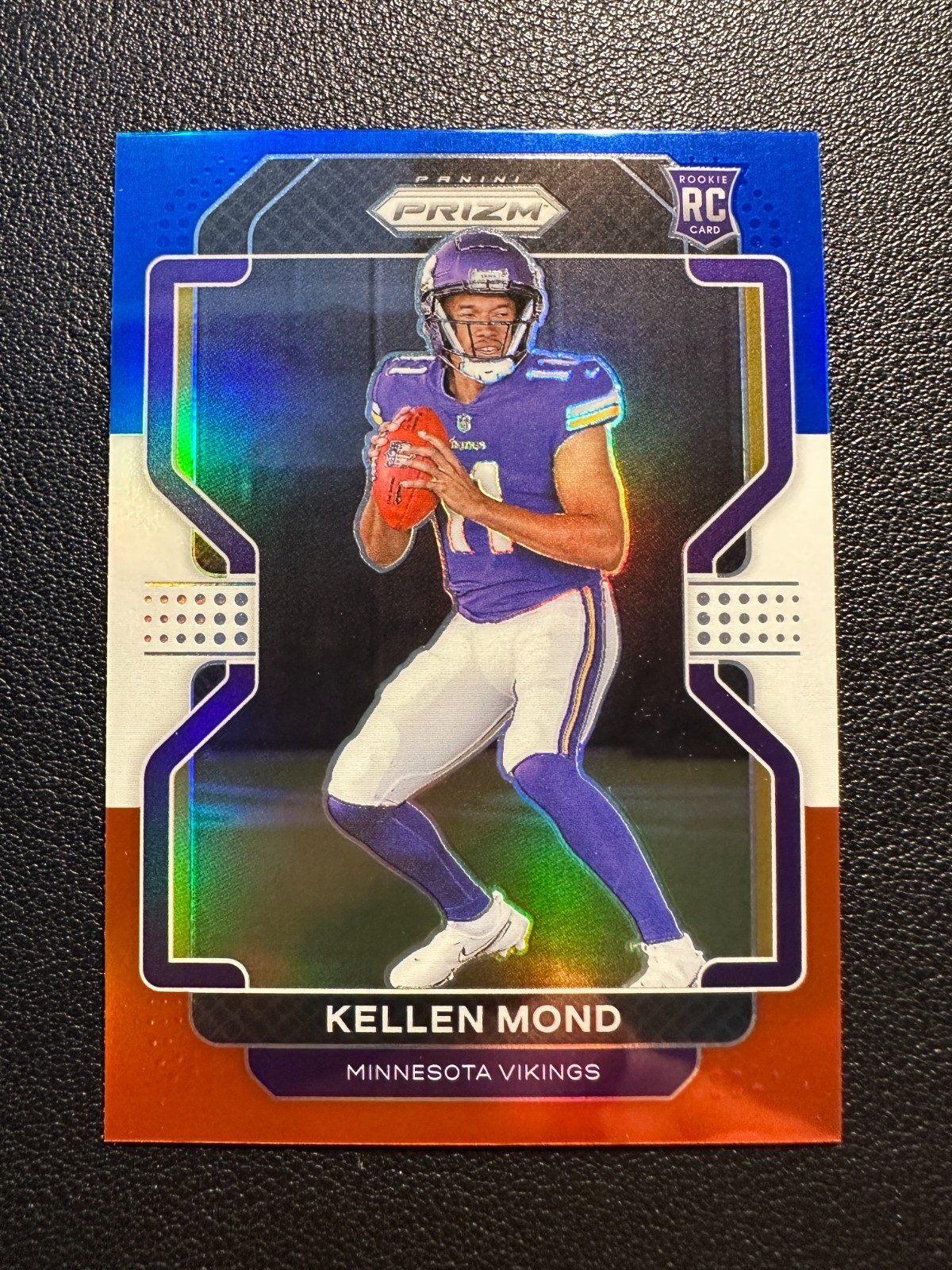 2021 Panini Prizm Kellen Mond Red White Blue Rookie #351 - Minnesota Vikings