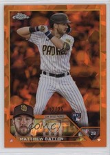 2023 Topps Chrome Update Sapphire Orange 12/25 Matthew Batten #USCS38 0z0v