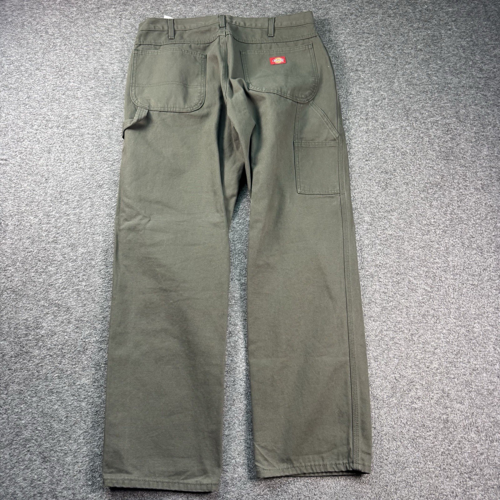 Dickies Carpenter Pants for Men 36x32 Green Canvas Workwear Outdoor Y2K Style