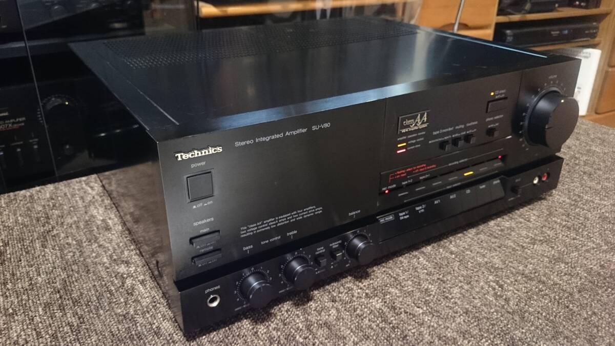 TECHNICS ステレオ SU-V80 プリメインアンプ Technics SU-V80 Integrated Amplifier Overhauled Tested Japan