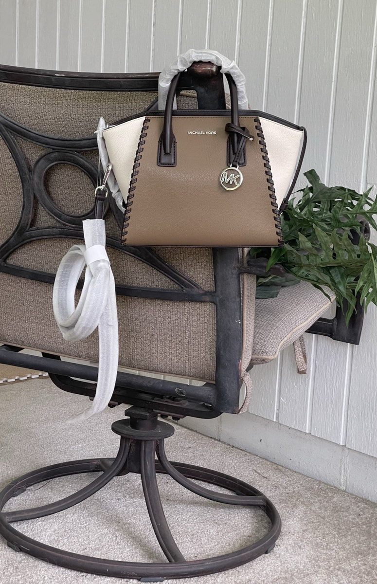 MICHAEL KORS AVRIL SMALL ZIP CROSSBODY BRAIDED SATCHEL SHOULDER