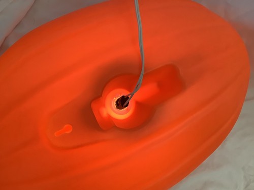 JACK O' LANTERN Halloween Pumpkin Blow Mold Large 21" x 15" Vintage Made in USA - Picture 6 of 7
