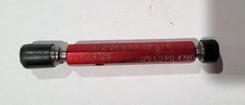1/2-24 UNS-2B L/H GO & NO GO Thread Plug Gages GO P.D. .4729 & NOGO PD .4780