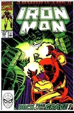 Iron Man #259 Marvel Comics 1990 Direct Edition VF/NM Sleeve & Board