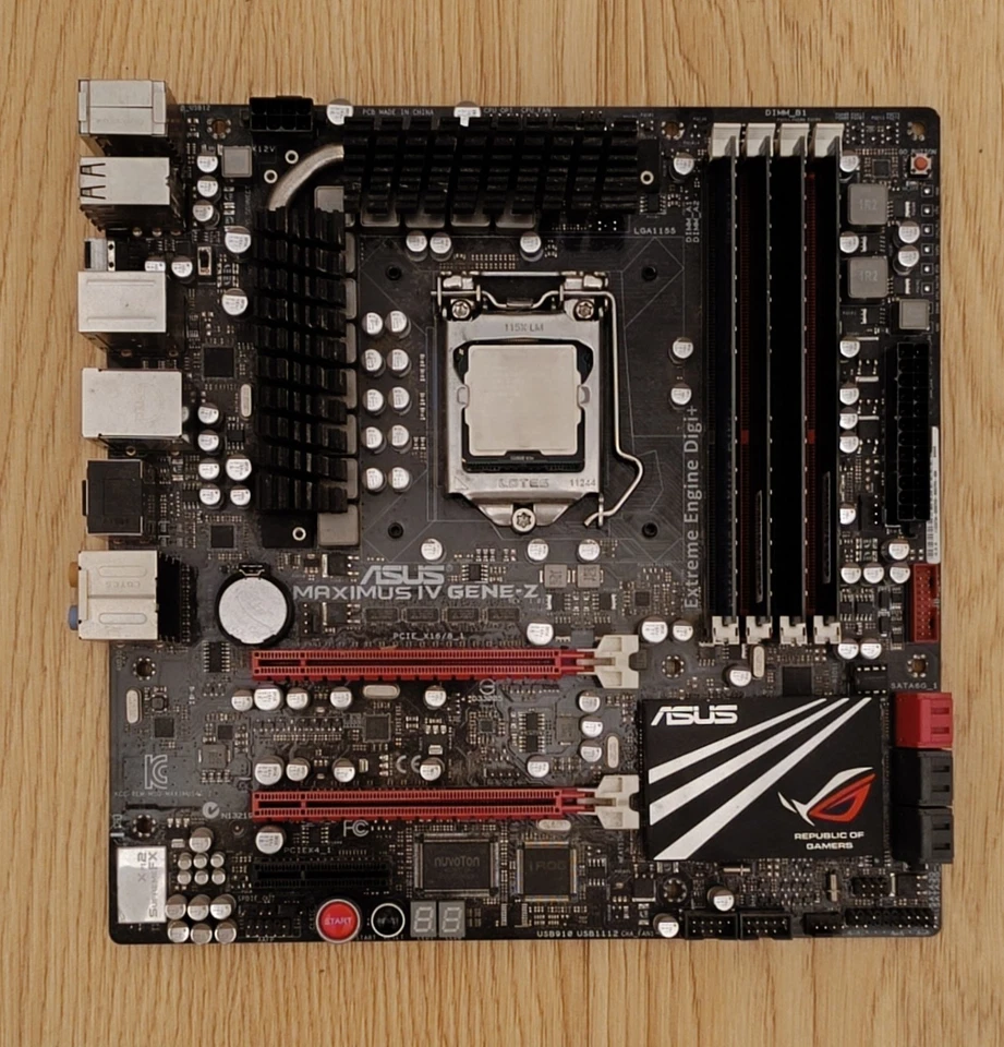 ASUS Maximus IV Gene-Z Intel Z68 microATX Mainboard mit Intel 1155 CPU 16 GB RAM - Bild 2 von 4