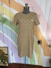 Tory Burch 100% Cotton Embroidered Basketweave Tshirt Dress Sz Small 🧡🍄