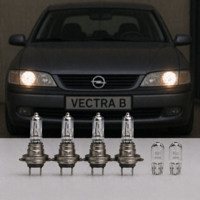 For Opel Vectra Mk2 (B) H7 H7 501 55W Super White Xenon High Low Side Light Bul