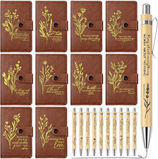 20 Pcs Christian Gifts Bulk Leather Prayer Journal Religious Inspirational Noteb