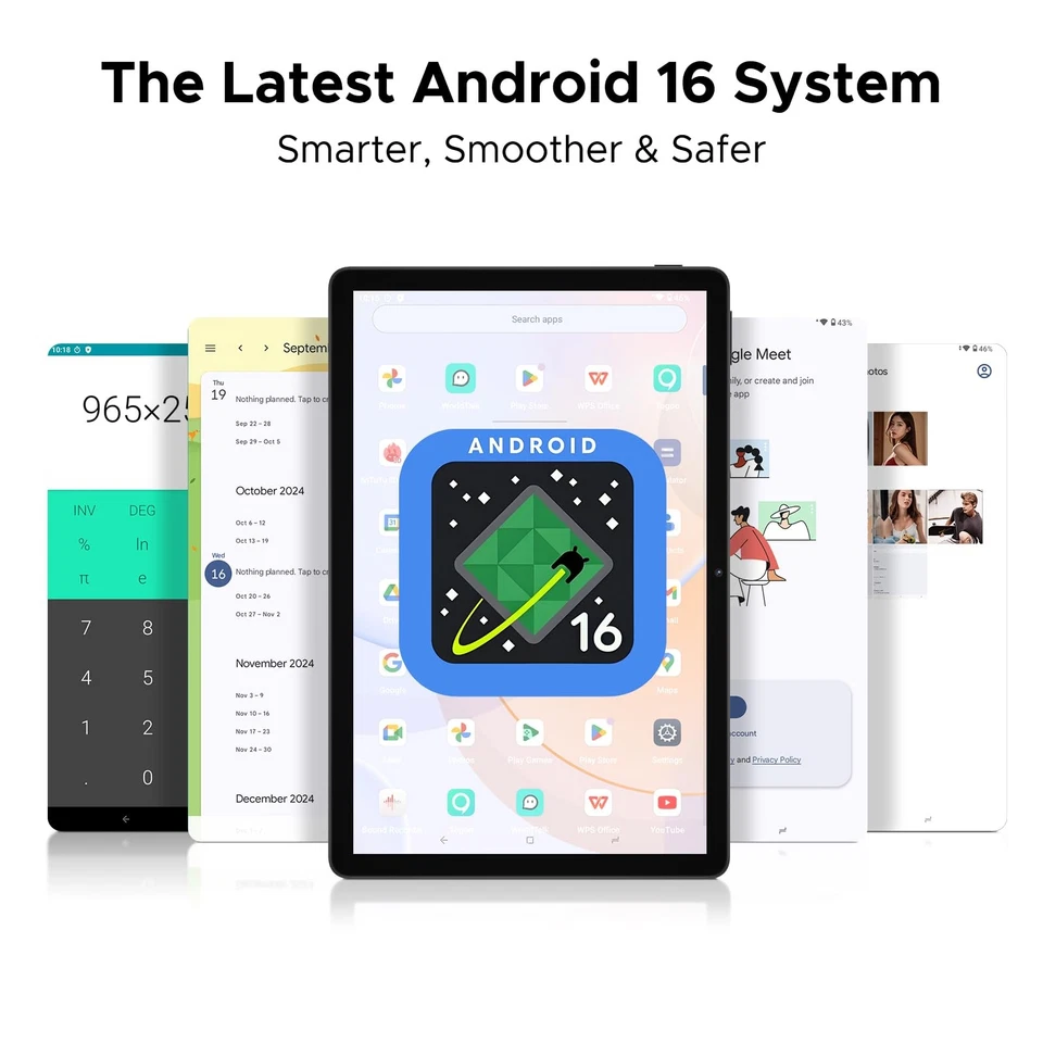 U11 Android 16 Tablet,11 Inch Tablet with Gemini AI,16GB+128GB/2TB,8580mAh Ga... - Image 2 of 4