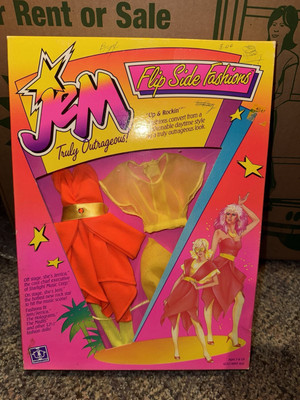 Hasbro (1987) - Jem & The Holograms -  Flip Side Fashions  Up N Rockin Dress