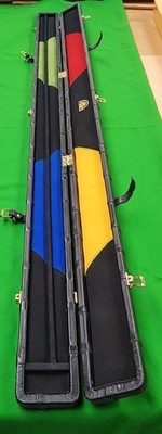 Peradon breites Echtleder einteiliges Queue Etui Sonderedition Muster Design