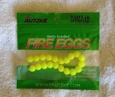 Pautzke Garlic Scented Fire Eggs Chartreuse NEW-- Combined Shipping Offered