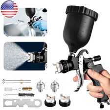 Hvlp Air Paint Spray Gun Kits Gravity Feed Car Auto Primer 1.31.51.8mm Nozzles