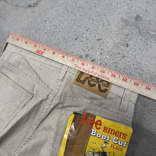 Pantaloni NOS vintage anni 60 70 LEE Rider svasati fondo a campana plaid 28x32 cowgirl - Foto 7 di 9