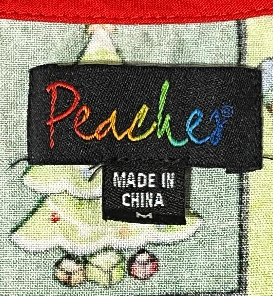 Blusa Médica Melocotones Navidad MEDIANA Verde Muñeco de Nieve Reno Árbol Medias Algodón Foto 3 de 4