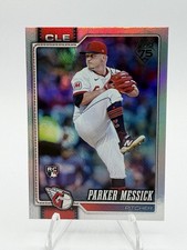 2026 Topps Series 1 Parker Messick Guardians #67 Rookie Card Chrome Refractor