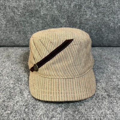 Goorin Bros Men's Cadet Cap Beige Acrylic Large Heritage Short Curved Brim Hat