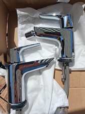 Grohe Bau Edge Basin and Bidet Chrome Mixer Taps with Pull-up Wastes