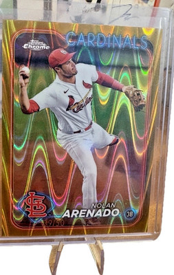 2024 Topps Chrome GOLD wave Refractor Nolan Arenado #39/50